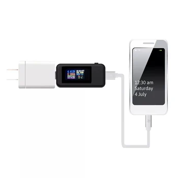 KWS-MX18 10in1 USB Nabíjačka Tester Detektor Voltmeter Digitálny LCD USB Tester Prúd 4-30V Napätie Prúd Tester Načasovanie Ammeter