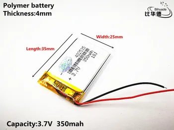 10pcs Liter energie batérie Dobré Qulity 3,7 V,350mAH,402535 Polymer lithium ion / Li-ion batéria pre HRAČKA,POWER BANKY,GPS,mp3,mp4