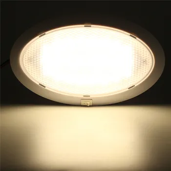 1Pcs 4.2 W LED Auto, Interiér, Svetlo, Kruhové Crystal Strechy Stropné svietidlo pre Karavany/RV/Auto