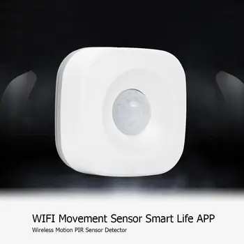 Mini WIFI PIR Senzor Bezdrôtový Detektor Bezpečnostnej Smart Home Poplašné zariadenie One-kliknite na tlačidlo Nastavenia, alebo AP Režim Pripojenia