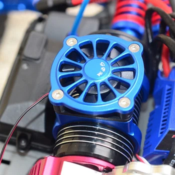 Diaľkové Ovládanie Automobilových Dielov Motorových Chladiaci Ventilátor pre 1/10 TRAXXAS E REVO 2.0 RC Auto Časť Multi-Farebné Doplnky,Modrá