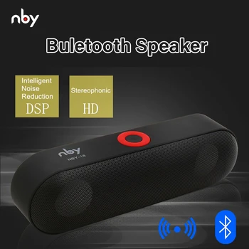 NBY18 Prenosný Bluetooth Reproduktor HD Audio Subwoofer, 3D Stereo Surround Bezdrôtový Reproduktor NBY-18 Prehrávač Hudby Reproduktorov Počítača