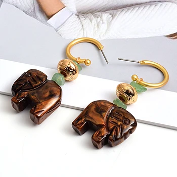 Nové módne cute elephant náušnice Vysokej kvality Dlhé Náušnice Kvapka Veľkoobchod Šperkov a Doplnkov Pre Ženy