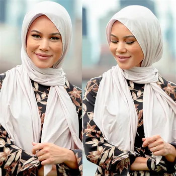 Nový Štýl Moslimské Šatky Arabských Hidžáb Mäkké Modálne Dres, Šál femme musulman hijabs Islamskej šály a zábaly Hlavy Šatky turban