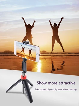 Bezdrôtová 3 v 1 Selfie Stick s Statív ľahký a sklopný Držiak Ručný Live Video Monopod Pre iPhone, Android Mobilný Telefón