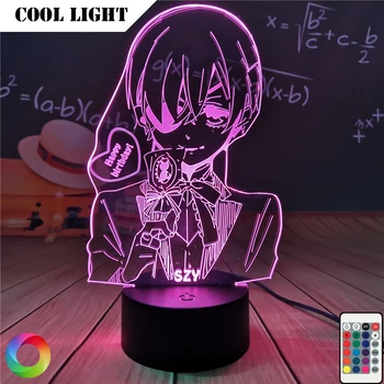Anime Danganronpa Led Nočné Svetlo Ibuki Mioda 3D Lampy, Spálňa Decor Deti Darček Danganronpa Akrylových 3d Lampa Ibuki Mioda