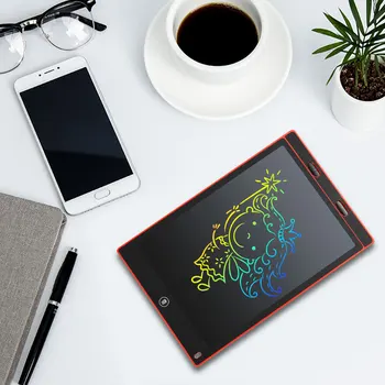 12 palcový Prenosný Inteligentný LCD Písanie Tablet Elektronický Zápisník Kreslenie Grafiky Rukopisu Pad Doska S Farebný Displej