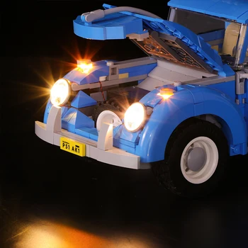 LED svetlo do auta Kompatibilný pre lego 10252 technic Mestské Vozidlo Chrobák Model 21003 Stavebné kamene, Tehly (obsahovať iba svetlo set)
