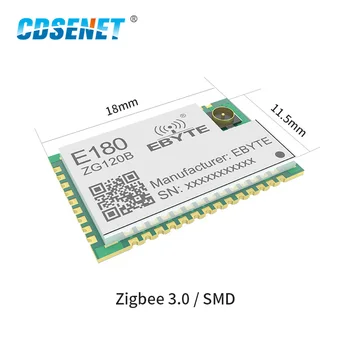 E180-ZG120B 2.4 GHz ZigBee3.0 EFR32 SoC 20dBm 32-bitARM Cortex -M4 jadra PA Pečiatka Otvor IPEX SMD internet vecí Bezdrôtový Vysielač Modul