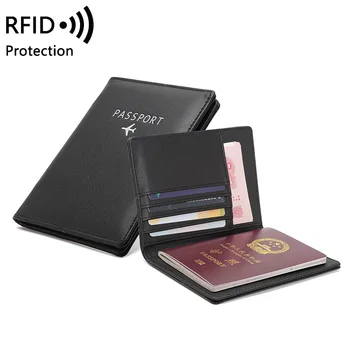 Anti RFID Módne Pas Peňaženky Vzťahuje na Držiteľa ID Cestovné Príslušenstvo Ženy Muži Banka Creditcard Karty Podnikania PU Kožené puzdro