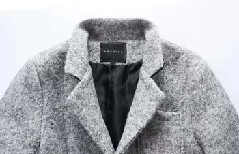 Nový Príchod Dlhý Vlnený kabát Pre Mužov Zimné Móda Zákopy Srsti Zahustiť Muž Bunda, Kabát Plus Veľkosť