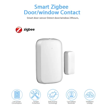 Alarmest Zigbee Dvere/okno, Senzor Dverný Kontakt, Smart Senzor domáci Alarm Snímače Výkonu Tuya
