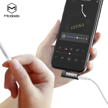 Mcdodo IPhone AUX Audio Adaptér Konektor Nabíjania na DC3.5 Blesku IPhone 11 pro max Xs Max 8 7 plus