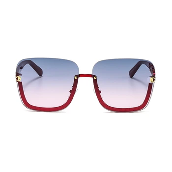 2021 Nové Luxusné bez obrúčok Pilot, slnečné Okuliare Ženy Retro Slnečné Okuliare Mužov Punk Slnečné Oculos Feminino Lentes Gafas De Sol UV400