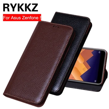 RYKKZ Luxusné Kožené Flip Cover Pre Asus Zenfone 5 ZE620KL 6.2