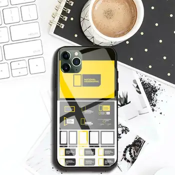 Prípade, Názov National Geographic Telefón Prípade puzdro Pre Iphone 11 Pro MAX XR X 7 8Plus SE2020 DIY Shockproof Sklo Mäkké Silikónové Okraj