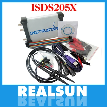 ISDS205X Virtual PC USB osciloskop DDS signál a logika analyzer 2 20 MHz šírka pásma 48MSa / s 8 bit ADC FFT analyzer