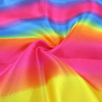David doplnkov 50*145 cm farebné dúhy satin textílie pre Tkanivo Deti posteľná bielizeň bytový textil pre Šitie Tilda Bábiku,56573