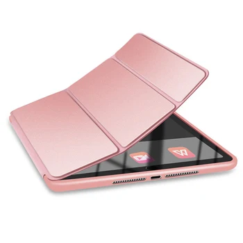 Pre iPad Vzduchu 2 Vzduchu 1 Prípade 9.7 palca Kryt Ultra Tenký Ľahký PU Kožené+Silikónové Mäkké Späť Smart Case Auto Spánku prebudiť