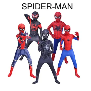 Disney Anime detský Spider-Man Cosplay Kostým spiderman Halloween Kostým Kombinézu Deti Vianočné Darčeky