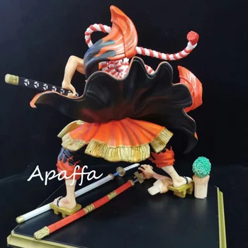 24 cm Anime Obrázok Jeden Kus GK Roronoa Zoro Kabuki Verzia PVC Akcie Obrázok Zberateľskú Model Hračky