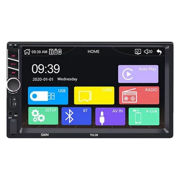 Auto Monitor 2 Din Rádio Otáčanie Displeja 7 Palcov autorádia Dotykový Displej Stereo Auto Sledovať Multimediálny Prehrávač Hry Android/IOS