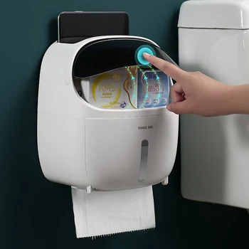 ONEUP Prenosné Toaletného Papiera Držiak Na Wc Plastové Úložný Box Zásobník Automatické Rolka Papiera Zásobník Domov Kúpeľňových Doplnkov