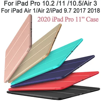 Držiak ceruzky Flip Case for iPad 10.2 iPad Pro 11 2020 TPU Stojan, puzdro Pre iPad 9.7 2018 Vzduchu 3 2019 Bežné Veci Pre iPad mini 4 5