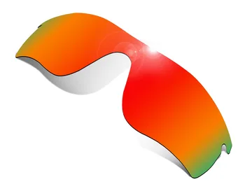 Glintbay 2 Kusy Polarizované slnečné Okuliare Náhradné Šošovky pre Oakley RadarLock Cesta Fire Red a Smaragdovo Zelená