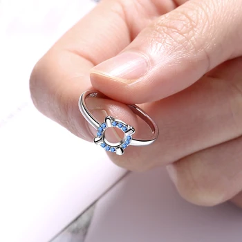 925 Sterling Silver Kolo Kruhu Otvoriť Prstene pre Ženy Osobnosti Jednoduchý Štýl Lady Šterlingov Strieborné Prstene, Šperky
