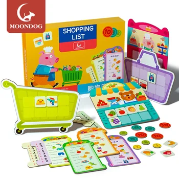 Montessori Detské Nakupovanie Hry Komoditné Klasifikácie Vzdelávacie Hračky Pre Deti, Zábavné Hračky Pre Deti 0-12 Mesiacov Narodeninám