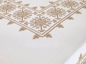 Cross stitch Vytlačené Sultan obrus Zlato