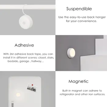 Yeelight nočné svetlo USB nabíjanie Háčiky verzie použite 120 deň jedno nabitie ,Humanbody senzor Pre smart home Kit