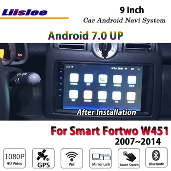 Auto Android 7.1 Až Pre Smart Fortwo W451 2007~Rádio Stereo Wifi Carplay GPS Mapy Navi Navigačný Systém, Multimediálnych
