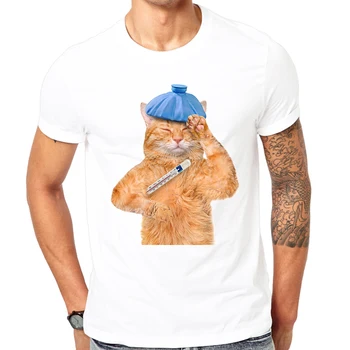 2019 Najnovšie zábavné vytlačiť dizajn Zlá mačka Letné T-shirt Pohode mužov jar leto tričko značky fashion tričko cool topy