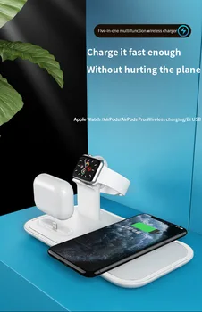 Nové Tri-v-jednom Bezdrôtová Nabíjačka Je Vhodná Pre Mobilné Telefóny Apple Slúchadlá Apple Hodinky Mobilný Telefón Nabíjačky