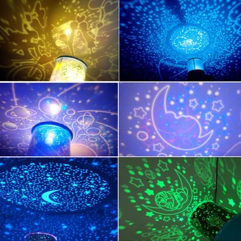 5V LED Nočné Svetlo Projektora Lampa Romantický Star Master Efekt LIights Party Dekor Hviezdne Nebo Projekčné Lampa pre Deti Deti
