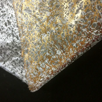 Zlato Organza čipky textílie Prúžok transparentné priadza žakárové čipky textílie organza lístkového sukne čipky textílie