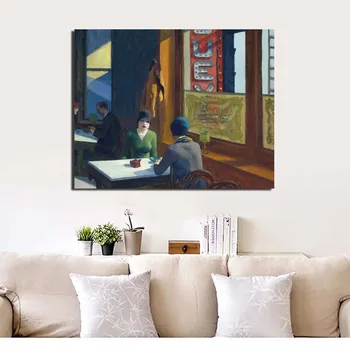 Edward Hopper Hovoriť Osoba Plátno Na Maľovanie Vytlačí Obývacia Izba Domáce Dekorácie Moderné Nástenné Art Olejomaľba Plagáty, Obrázky