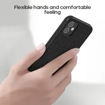 Nové NILLKIN Prípade 3D Nylonové Vlákno Textúrou Matný Kryt Pre IPhone 12 Pro Max 12-Mini Móda Ochranné Anti-shock puzdro