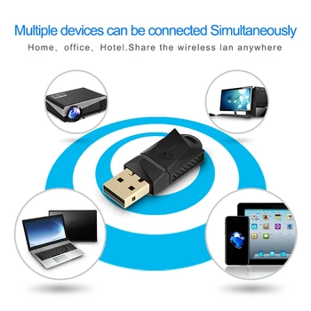 HOT-600Mbps dvojpásmový Bezdrôtový USB Wifi Adaptér Bezdrôtovej siete Wi-Fi, Ethernet Prijímač Dongle 2.4 G 5 ghz pripojenie na Pc Windows