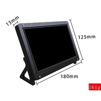 7 Palcový Displej LCD Monitor Prípade pre Raspberry Pi Prípade 3 Podpora Držiaka Akryl Bývanie Držiak LCD Black