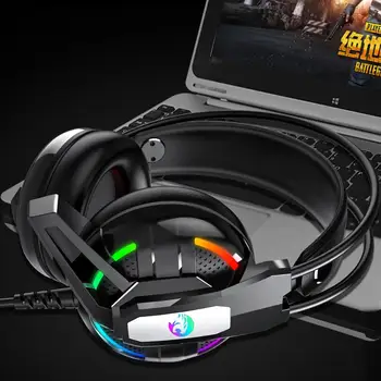 PS4 Herné Slúchadlá 4D Stereo RGB svetlo Slúchadlá Video Herný Headset s Mikrofónom pre Nový Xbox Jeden/Notebook/Tablet PC Gamer