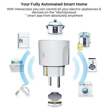 Smart elektrickej siete WiFi 16A EÚ Intelligent Načasovanie Zásuvky Tuya APLIKÁCIE Diaľkového Ovládania Hlasové Ovládanie Funguje Alexa Google Domov Mini