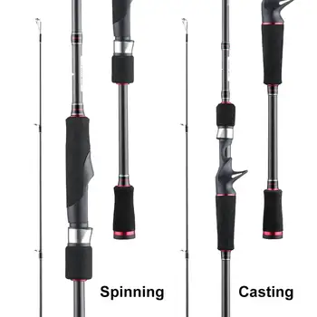 Redwolf TAV Spinning tyč s 3 Tipy M MH ML 2 Sekcie Uhlíka Odlievanie Rod Cestovné 1.98 M 2.13 M Na 2,44 M Rybársky Prút Uzavrieť