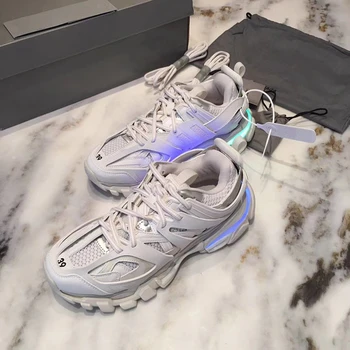 Oka Mužov Sneakres Školiteľov Ležérne Topánky Muži Fashion LED svetlá 11 svetlá sú k dispozícii Byty los hombres vulcanizar los zapatos 2021