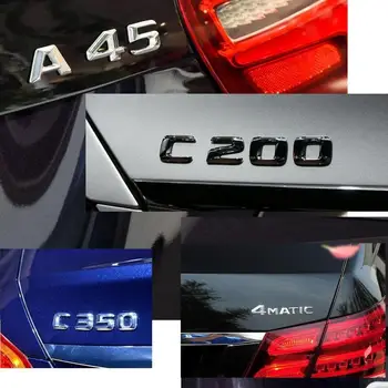 3D Chrome batožinového priestoru Blatník Odznak Na Mercedes Benz G43 G55 G63 G65 AMG Znak V8 BITURBO TURBO 4MATIC Emblémy
