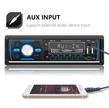 1 Din autorádio Stereo DAB Auto MP3 Prehrávač 12V Bluetooth Autoradio Podpora FM AM RDS USB Nabíjanie AUX, USB SD Kartu Hands-free Hovoru