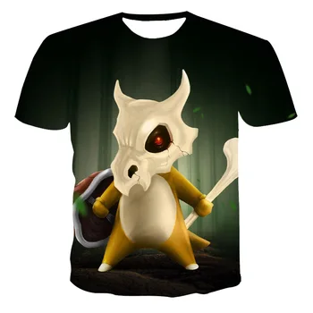 2021 Nové Letné 3D T Shirt Mužov Chlapec Dieťa najobľúbenejšie Krásne Módne Pohode O-Krku Street Wear Anime Pokémon Pohode Prispôsobiť 110-6 XL