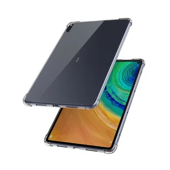 Prípad pre Huawei MatePad Pro 5G 2020 Prípade Transparentné TPU Silikónové Zosilnené Rohy Nárazník pre Huawei MatePad Pro 10.8 2019